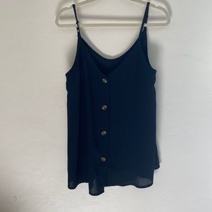 black sleeveless dress shirt